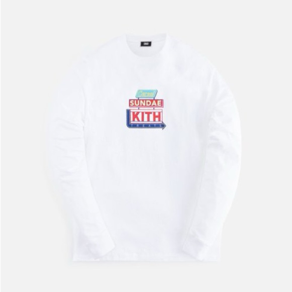 NWT Kith Treats Sundae Station Long-sleeved Tee T-Shirt in White - Men’s